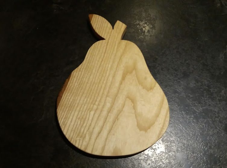 Hardwood Pear Cheese / Breadboard. Ash