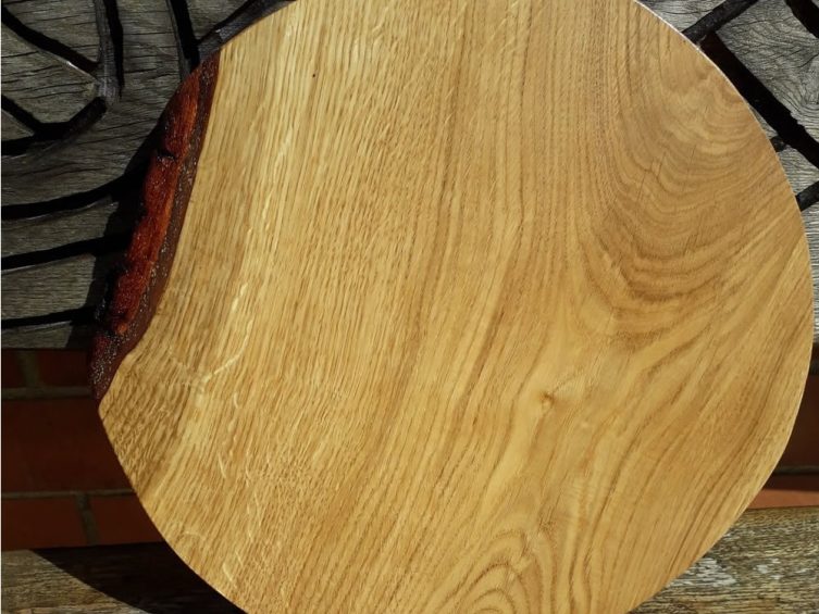 Hardwood Cheese / Cake / Bread / Pizza Board. Oak (Large)