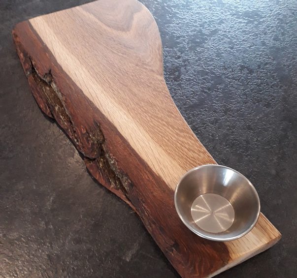 Antipasti / Dip Bowl & Platter. Oak